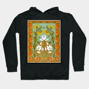 Bees, Beehive & Flowers Design 1898 Suze Fokker Hoodie